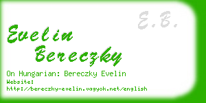 evelin bereczky business card